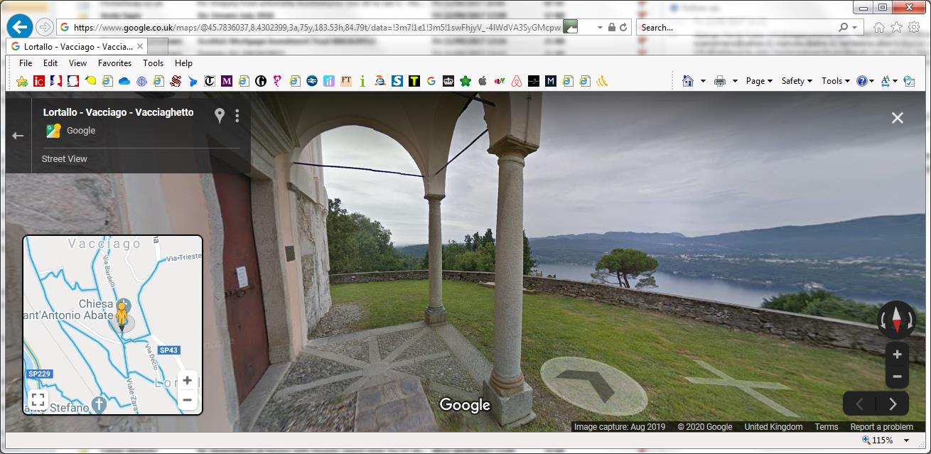 Google Street View of Sant'Antonio at Vacciago di Ameno